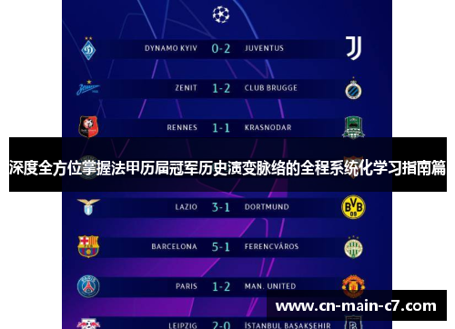 深度全方位掌握法甲历届冠军历史演变脉络的全程系统化学习指南篇